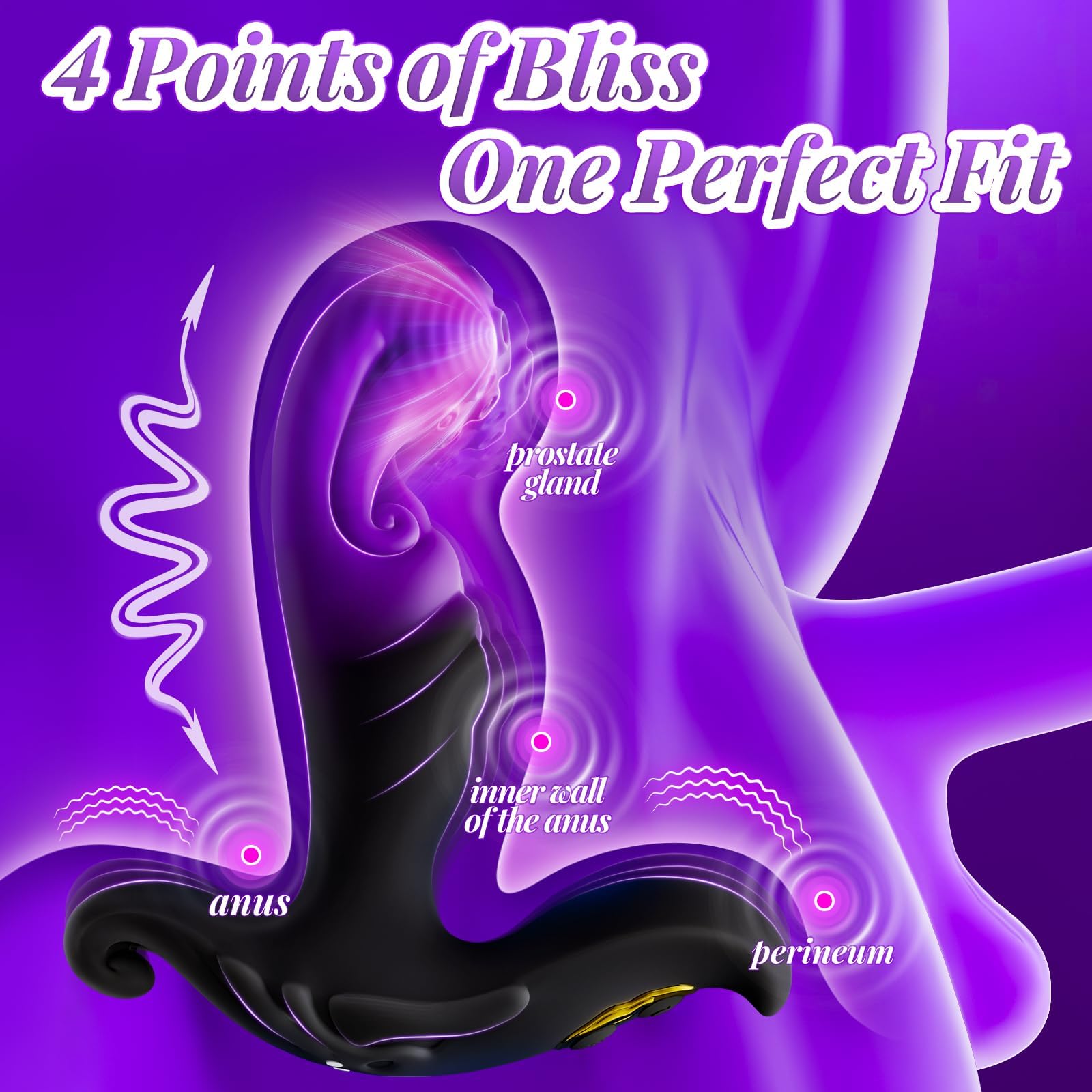 APP Control 10 Peristaltic & Vibration Modes Butt Plug Prostate Massager Anal Plug Adult Sex Toys