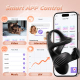 APP Control 9 Vibration Modes Adult Toys Penis Ring Vibrator