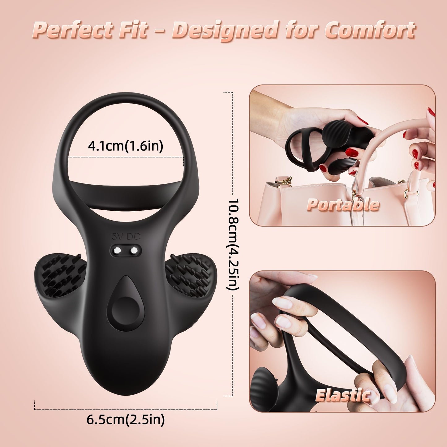 APP Control 9 Vibration Modes Adult Toys Penis Ring Vibrator