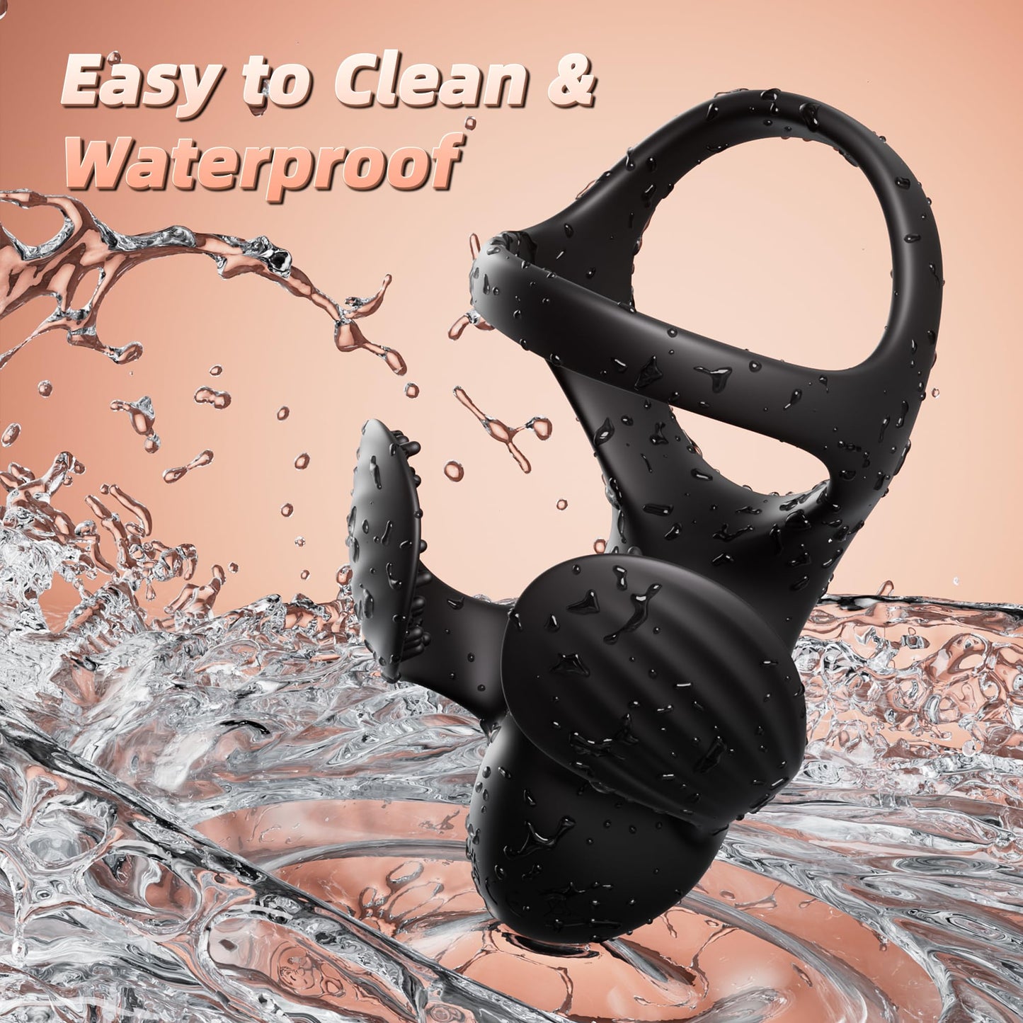 APP Control 9 Vibration Modes Adult Toys Penis Ring Vibrator