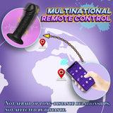 APP Control 9 Vibration Modes Butt Plug Realistic Dildo Shape Anal Vibrator