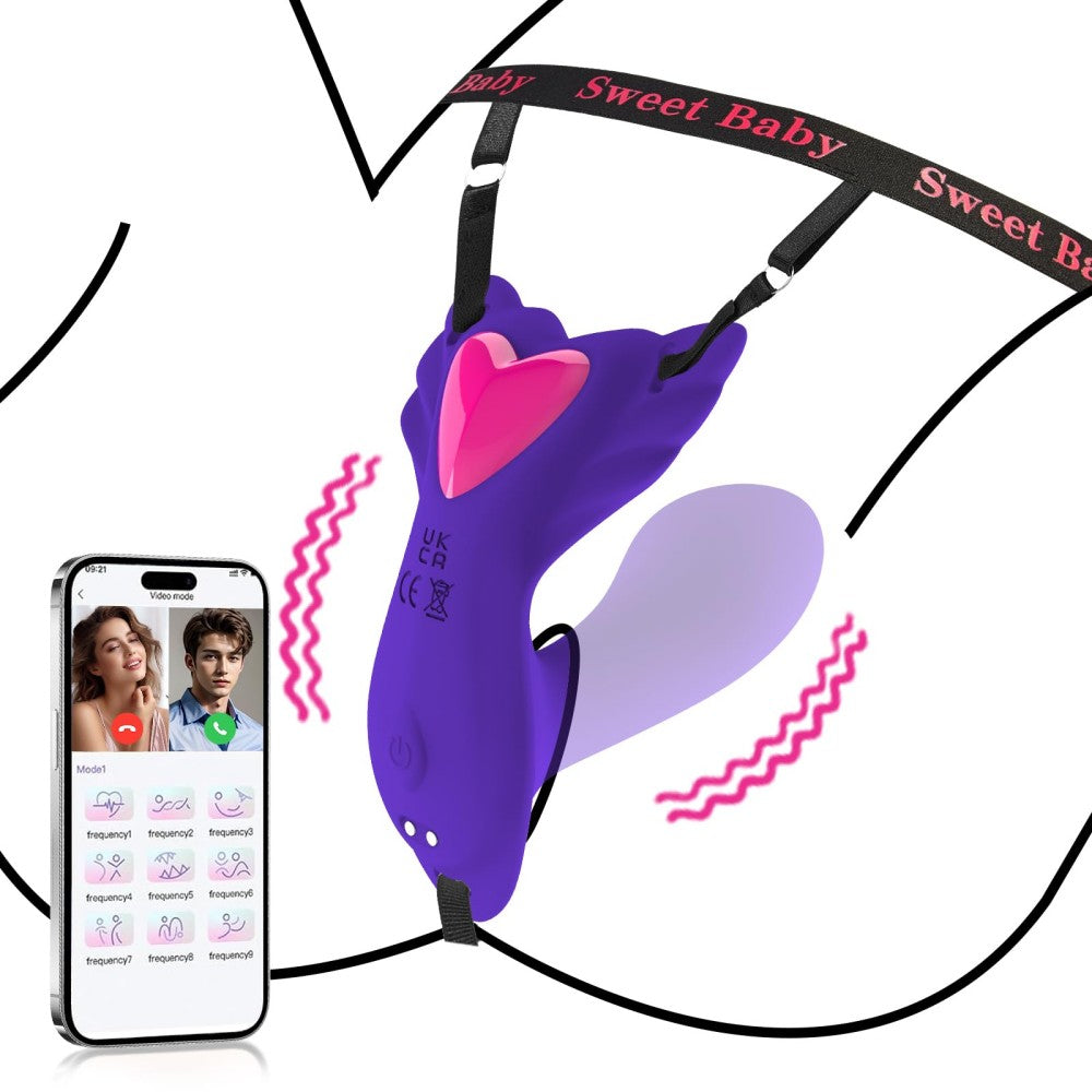 APP Control 9 Vibrations Panty Wearable Vibrator Insert Dildo Sex Toys for Women G Spot Butterfly Vibrator