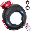 APP Control Adjustable Open Ended Silicone Penis Ring with 10 Vibrations Sex Toy for Couples
