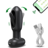 APP Control Butt Plug 9 Tapping 9 Vibrating Anal Plug Pointed Design Anal Vibrator Prostate Massager