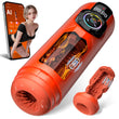 APP Control Heating Male Masturbator 9 Vibrating & Licking & Thrusting & Suck Modes Penis Pump