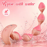 APP Controlled Vibrating Anal Plug-Realistic Dildo Vibrator Anal Beads Prostate Massager with 3 Motors and Multiple Vibration Modes