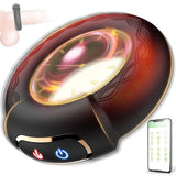 APP Controlled Vibrating Cock Ring, 9 Vibration Modes with Heating for Enhanced Stimulation