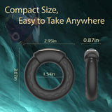 APP Controlled Vibrating Cock Ring, 9 Vibration Modes with Heating for Enhanced Stimulation