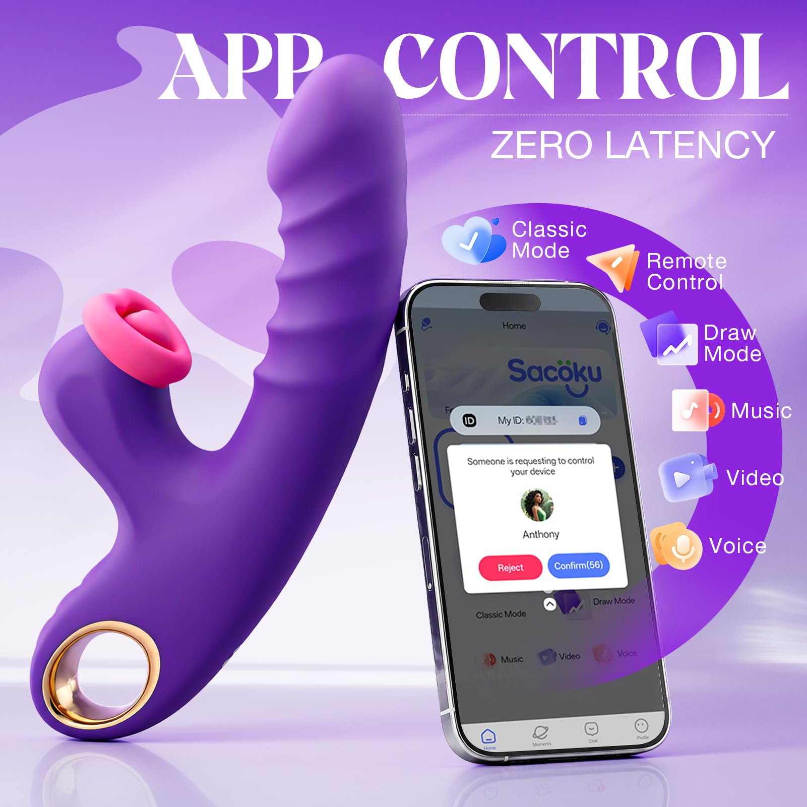 APP Control with 9 Vibrations 9 Licking 5 Thrusting Vibrators Dildos Couples Female Sex Toy Vibrator