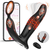 APP Control 10 Wiggling Thrusting Modes Anal Plug Prostate Massager with Cock Ring