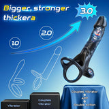 APP Control Anal Dildo Vibrator For Couple Vibrating Strap On Dildo Butt Plug with 10 Vibration Modes, Male Cock Ring Penis Sleeve Vibrator