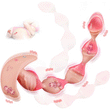 APP Controlled Vibrating Anal Plug-Realistic Dildo Vibrator Anal Beads Prostate Massager with 3 Motors and Multiple Vibration Modes