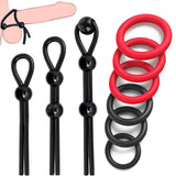 Adjustable Penis Ring Set Sex Toys for Men  9 PCS Silicone Cock Rings for Men Erection