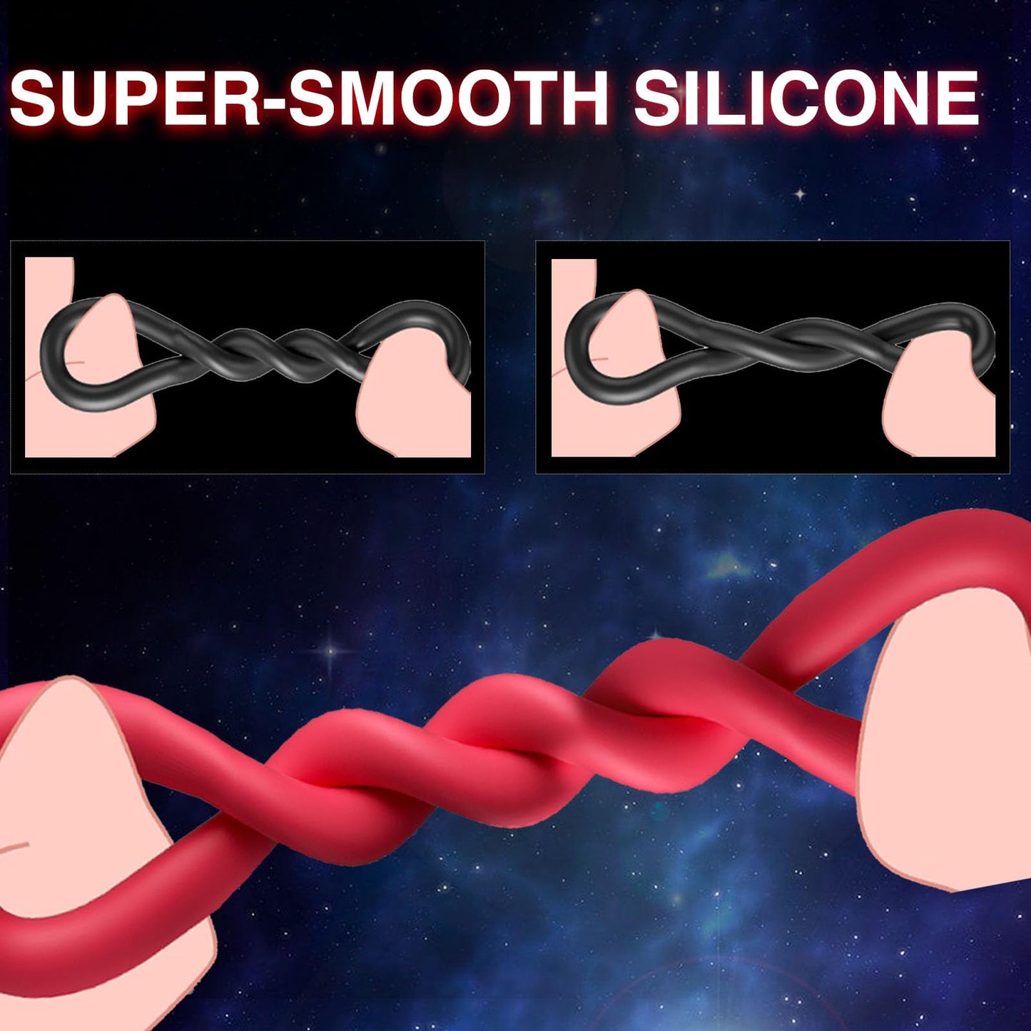 Adjustable Penis Ring Set Sex Toys for Men  9 PCS Silicone Cock Rings for Men Erection
