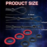 Adjustable Penis Ring Set Sex Toys for Men  9 PCS Silicone Cock Rings for Men Erection