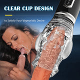 Amber - Double Egg Vibrators 5 Thrusting 7 Vibrating Oral Sex  Male Masturbation Cup