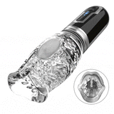Amber - Double Egg Vibrators 5 Thrusting 7 Vibrating Oral Sex  Male Masturbation Cup