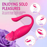 App Control G Spot Vibrators 9 Vibrations Modes Thrusting Dildo for Female and Couples Clitoral