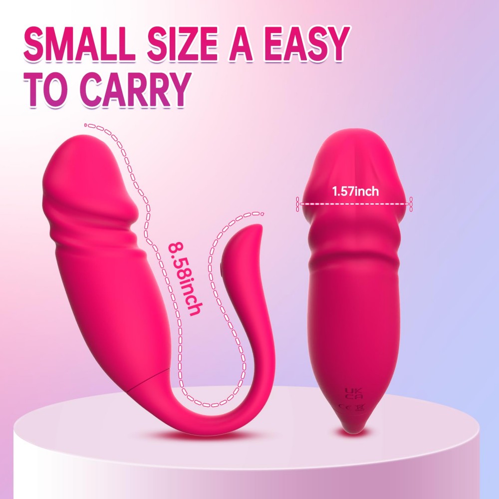 App Control G Spot Vibrators 9 Vibrations Modes Thrusting Dildo for Female and Couples Clitoral