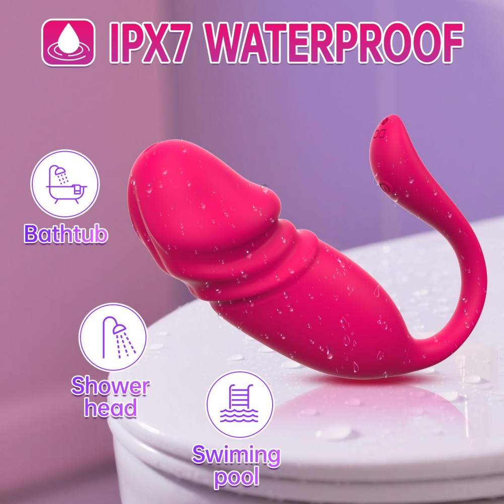App Control G Spot Vibrators 9 Vibrations Modes Thrusting Dildo for Female and Couples Clitoral