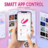 App Control G Spot Vibrators 9 Vibrations Modes Thrusting Dildo for Female and Couples Clitoral
