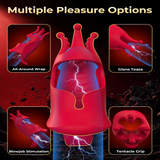 App Control & Dual Motor Penis Vibrator 10 Vibration Mods Blowjob Sex Machine