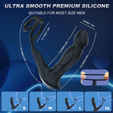 App Control & Swing Thrusting Male Vibrator with Dual Cock Rings Prostate Massager Wiggling Vibrator Anal Sex Toys