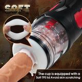 Armor 7 Thrusting Rotation Sichtbarer Saugnapf-Masturbationsbecher 