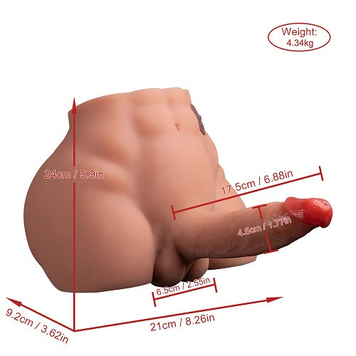 Bill 3 Speed 4 Frequency High Quality Thermoplastic TPR Material Dildo Butt【US Stock Available Only】