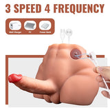 Bill 3 Speed 4 Frequency High Quality Thermoplastic TPR Material Dildo Butt【US Stock Available Only】