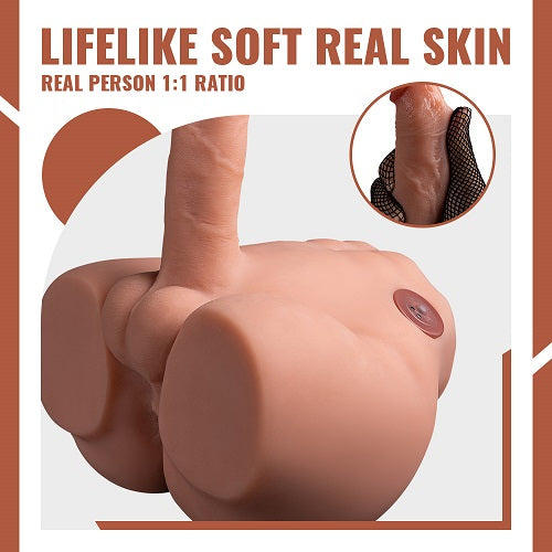 Bill 3 Speed 4 Frequency High Quality Thermoplastic TPR Material Dildo Butt【US Stock Available Only】