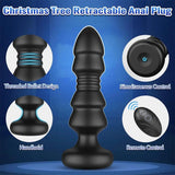 Chirstmas Tree Anal Plug Vibrator With 5 Vibrating & Thrusting Modes Prostate Massager Christams Gift