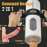 Clare Gamepad 9 Taza de masturbación portátil 2 en 1 con empuje y vibración 