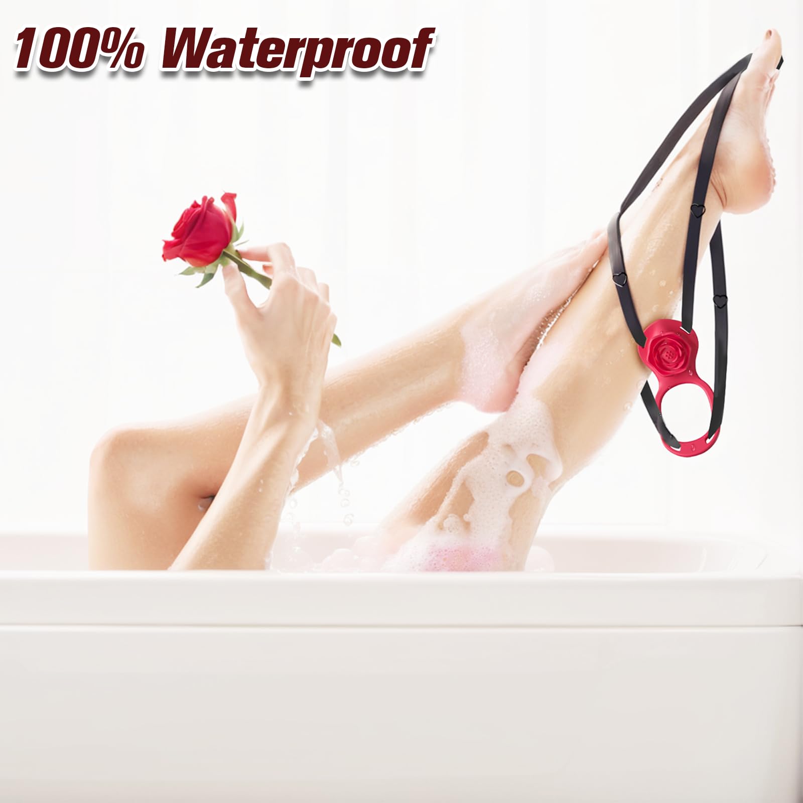 Couples Rose App Remote Control Wearable Vibrator Hands Free Panty Clitoris Vibrator Vibrating Cock Ring