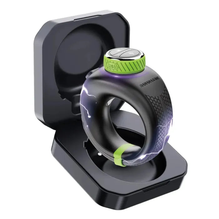 DRAGON S1 App Control 10 Vibration & 6 Electric Shock Electro-Stim & Vibrating Cock Ring