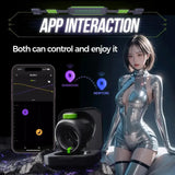 DRAGON S1 App Control 10 Vibration & 6 Electric Shock Electro-Stim & Vibrating Cock Ring