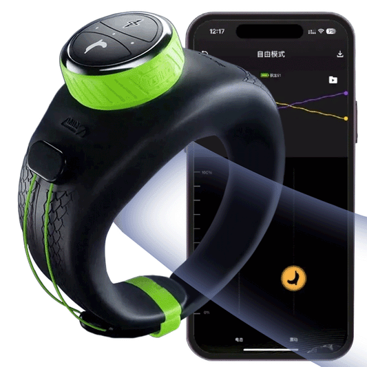 DRAGON S1 App Control 10 Vibration & 6 Electric Shock Electro-Stim & Vibrating Cock Ring