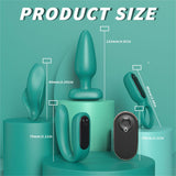 Detachable 9 Vibration Sex Toys 4 Pieces Set for Couple With Remote Control