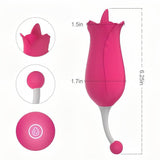 2 IN 1 Licking & High-Frequency G-Spot Rose Vibrator