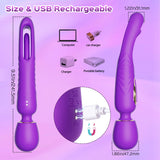 Di-Orgasm - Varita de masaje vibratoria y estimulador de golpeteo del punto G 