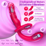 Double Ended Anal Dildo Detachable Wearable G-Spot Vibrator Strapless Strap on Dildo Sex Toys