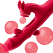 Double Tongue Licking & Vibrating Dildo - 7 Flapping Modes & 10 Vibrations for G-Spot & Clitoral Stimulation