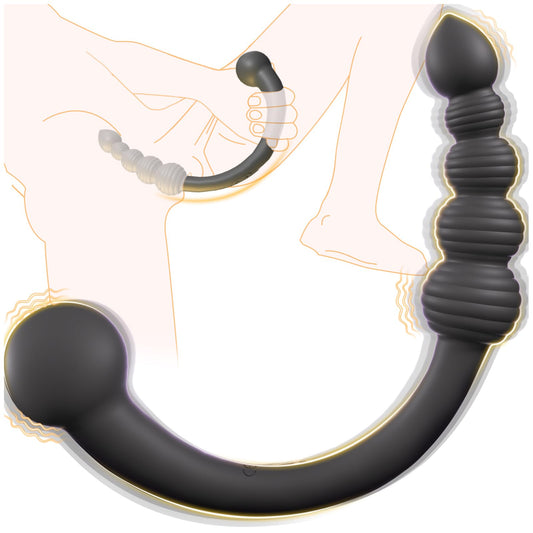 Dual-Ended Vibrating With 10 Vibration Modes Prostate Massager Anal Beads Anal Toy Sex Toy