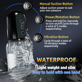 Dual Vibrating Eggs 5 Sucking 10 Vibrating Deep Throat Masturbator