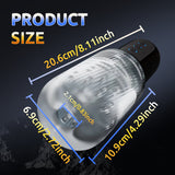 Dual Vibrating Eggs 5 Sucking 10 Vibrating Deep Throat Masturbator