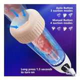 Electric Penis Vacuum Enlargement Pump with 4 Manual Training and 3 Auto Suction Modes Automatic Male Masturbator with Pocket Pussy