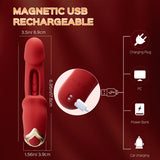 3 in 1 Mouth Shape Clit Vibrators with 5 Biting & 7 Flapping Modes Adult Toys