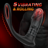 Glans 5 Vibrating Rolling Sphincter Stimulator Prostata-Massagegerät für erfahrene Spieler 