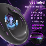 Hands Free Stroker Trainer Tapping Vibrating Male Masturbator Penis Vibrator Mens Blowjob Automatic Sex Machine Masturbation