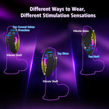 Hands Free Stroker Trainer Tapping Vibrating Male Masturbator Penis Vibrator Mens Blowjob Automatic Sex Machine Masturbation